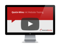 Quick-Wins mit Website-Testing